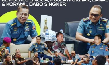 Aspidmil Kejati Riau melakukan Koordinasi Non Teknis ke Polres Lingga, Puslatpurmar, Lanal & Koramil Dabo Singkep wilkum Kab. Lingga Kepulauan Riau