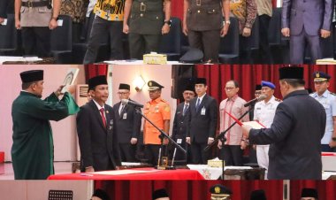 Kajati Riau Hadiri Pelantikan dan Pengambilan Sumpah Jabatan Penjabat Sekretaris Daerah Provinsi Riau