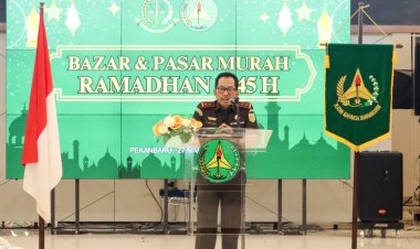 Kejati Riau Gelar Bazar dan Pasar Murah Ramadhan 1445 H