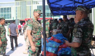 Menyambut Hari Raya Idul Fitri 1445 H, Kodim 0301/Pbr Gelar Bazar Murah