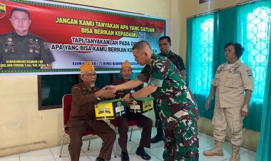 DiBulan  Penuh Berkah, Kababinminvetcad Kodam I / Bukit Barisan Berikan Tali asih ke Veteran RI Dumai.