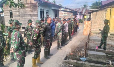Sebelum Bekerja, Apel Pagi Penyemangat Satgas dan Warga di Pra TMMD