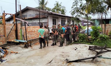 Hujan Rintik rintik Tidak Menghalangi Giat Pra TMMD