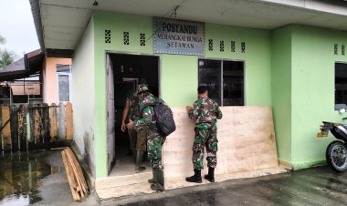 Jelang Pembukaan TMMD, Posko Sudah Mulai Dibersihkan