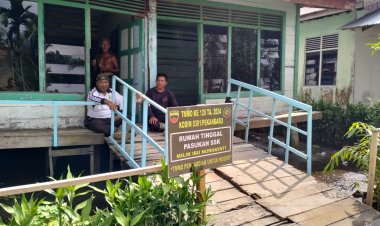 Kebahagian Warga Meranti Pandak  Rumah Ditempati Satgas TMMD