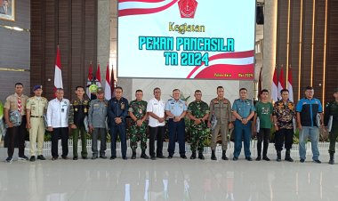 Dandim Diwakili Danramil 03/Senapelan Hadiri Kegiatan Pekan Pancasila