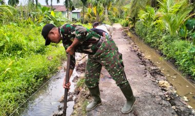 Pembuatan Drainase Jalan Hiu 2 Sudah Mulai Tampak, Dan SSK TMMD: Hasil Kerja Keras Satgas dan Warga