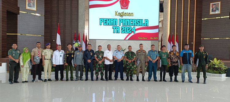 Dandim Diwakili Danramil 03/Senapelan Hadiri Kegiatan Pekan Pancasila