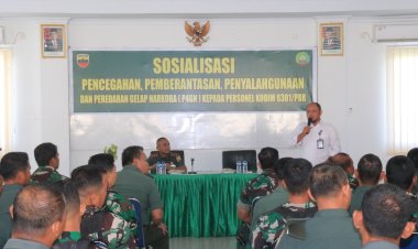Kodim 0301/Pbr Berikan Penyuluhan P4GN Pada Personil Kodim