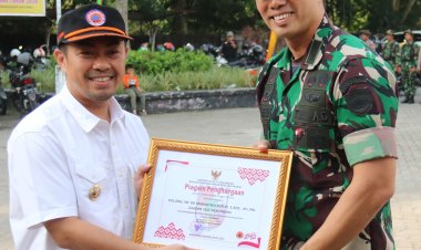Dandim 0301 Pekanbaru Terima Penghargaan Partisipasi Penanggulangan Kebencanaan Tahun 2024