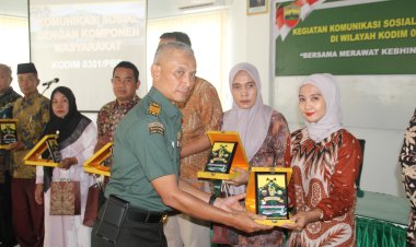 Kodim 0301/PBR Gelar Komsos Bersama Komponen Masyarakat