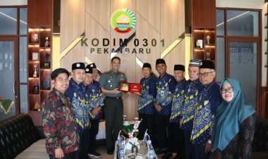 Dandim 0301 PBR Menerima Audensi Pimpinan Daerah Muhammadiyah Kota Pekanbaru