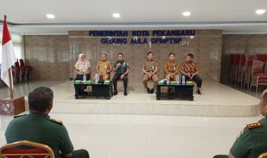 Mewakili Dandim, Kasdim 0301/Pbr Hadiri Sosialisasi Perluasan Areal Tanam Padi Gogo di Kota Pekanbaru