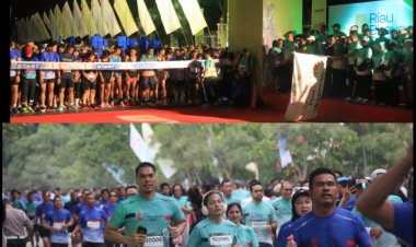 Dandim 0301/Pbr Turut Meriahkan Riau Bhayangkara Run 2024