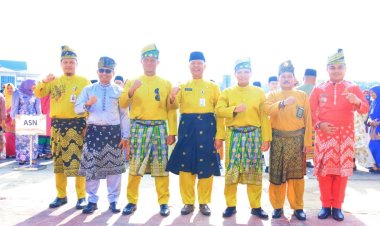 Dandim 0301/Pbr Diwakili Kasdim Hadiri Upacara HUT Riau Ke-67