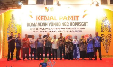 Dandim 0301/Pbr Hadiri Kenal Pamit Komandan Yonko 462 Kopasgat