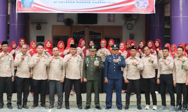 Wakili Dandim 0301/Pbr,Kasdim Menjadi Irup di SMK Masmur