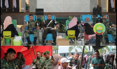 Wakili Dandim 0301/Pbr,Kasdim Hadiri Rangkaian Kegiatan Sambut HUT TNI Ke-79