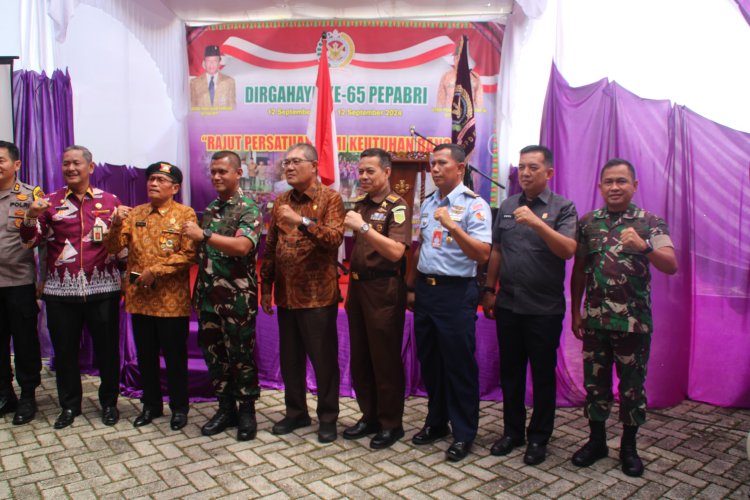 Dampingi Kasrem 031/WB,Kasdim Hadiri HUT Ke - 56 Persatuan Purnawirawan TNI - Polri  Provinsi Riau