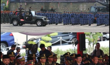 Dihadiri Dandim,HUT TNI Ke -79 di Riau di Warnai Parade dan Defile