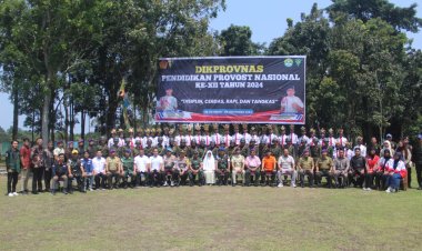 Kasdim 0301/Pekanbaru Buka Pendidikan Provost Nasional XII Resimen Mahasiswa Universitas Riau