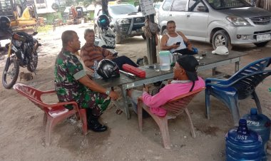 Babinsa Kodim 0301/Pbr Lakukan Komsos Guna Perkuat Usaha Mikro