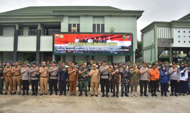 Kolonel Inf Sri Marantika Beruh Hadiri Apel Persiapan Pengamanan Nataru 2025