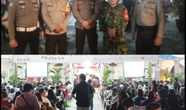 Sinergi Babinsa dan Aparat Gabungan Amankan Perayaan Natal di Gereja Santa Maria