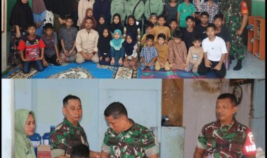 Kodim 0301 Pekanbaru Berikan Makan Siang Bergizi di Panti Asuhan Bhakti Mufaridun