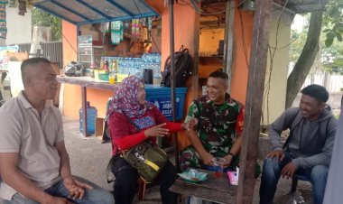 Babinsa Kodim0301/Pbr Ajak Masyarakat Galakan Gotong Royong di Wilayah Binaan