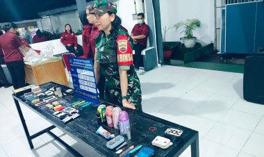 Babinsa Kodim Turut Monitoring Razia di Lapas Pekanbaru