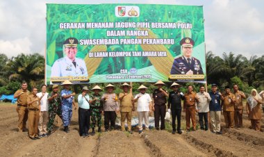 Kasdim 0301/Pbr Hadiri Penanaman Jagung Pipil Porli Dalam Rangka Wujudkan Swasembada Pangan