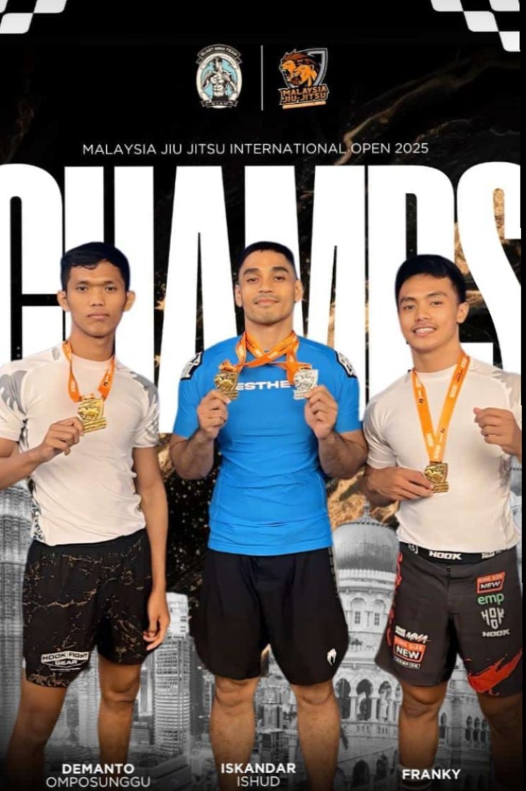 Gempar! 3 Atlet Pekanbaru Borong 3 Emas dan 1 Perak di Kejuaraan Jiu Jitsu Internasional Malaysia