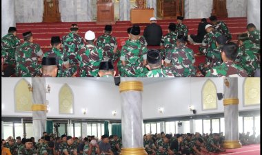 Wakili Dandim,Kasdim 0301/Pbr Ajak Prajurit Memaknai Nuzul Quran Dalam Kehidupan Sehari Hari
