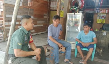 Babinsa Kodim 0301/Pbr Ajak Masyarakat Terus Jaga Toleransi