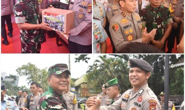Kasdim Dampingi Danrem tinjau Pos Pengamanan Mudik,Sinergitas Dari TNI - Polri