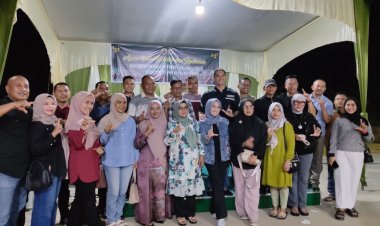 Dandim 0301/Pekanbaru Hadiri Halal Bihalal dan Syukuran Kenaikan Pangkat di Koramil 07/Tenayan Raya