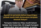 Gubri Abdul Wahid Terkesan Bersih Bersih Kabinet Melalui Pelantikan Eselon, Wagub Lebih Memilih Kepercayaan Masyarakat untuk Membangun Riau