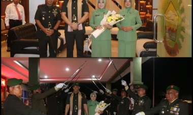 Kodim 0301/Pbr Gelar Tradisi Pelepasan Kolonel Inf Sri Marantika Beruh 