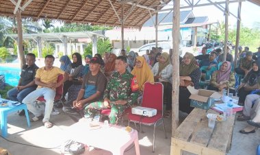 Babinsa Kodim 0301/Pbr Hadiri Pembentukan Muskel Merah Putih