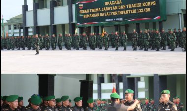 Dandim 0301/Pbr Hadiri Sertijab Dan Tradisi Korp Danyon 132/Bima Sakti