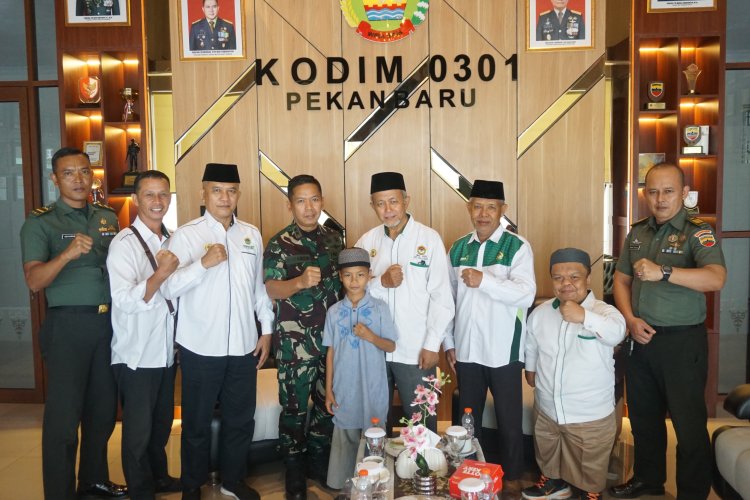 Dandim 0301/Pbr Terima Kunjungan DPD LDII kota Pekanbaru 