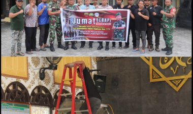 Jum’at Berapi Kodim 0301/Pekanbaru, Wujud Nyata Kepedulian terhadap Rumah Ibadah