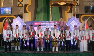 Wakili Dandim, Kasdim 0301/Pbr Hadiri Penggalangan Donasi Palestina “Merah Putih”
