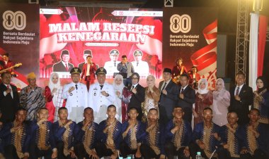 Dandim 0301/Pbr Hadiri Resepsi Kenegaraan HUT RI ke-80 di Rumah Singgah Tuan Kadi