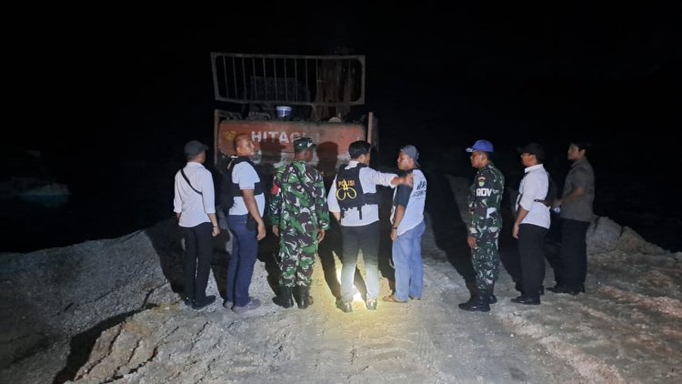 Satreskrim Kampar kolaborasi Dengan TNI Razia Galian C