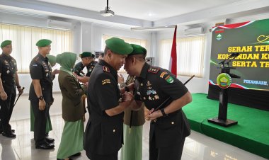 Dandim 0301/Pekanbaru Hadiri Sertijab Letkol Arm Herman Santoso Sebagai Dandim 0320/Dumai