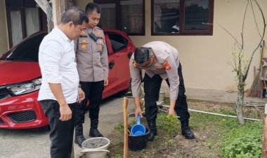 Asrama Polres Kampar 'Asri' dengan Pohon Mangga, Kapolres: 'Hari Pohon Nasional Momentum Jaga Kelestarian Alam!' "
