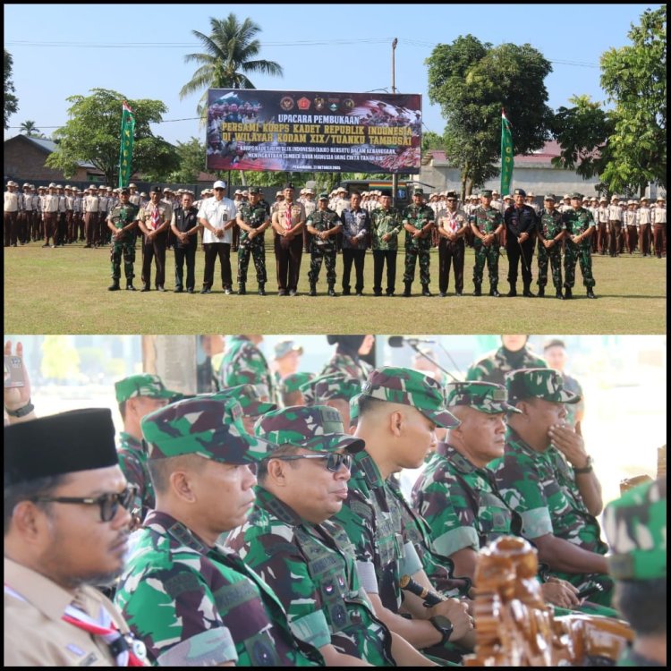 Dandim 0301/Pbr Ikuti Upacara Pembukaan Persami KKRI di Yon Arhanud 13/PBY