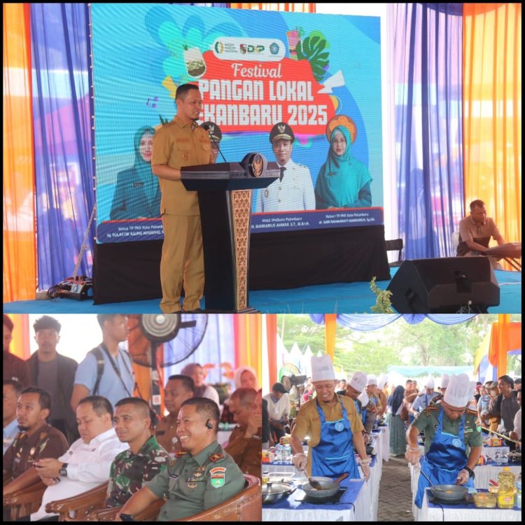 Dandim 0301/Pekanbaru Hadiri Festival Pangan Lokal Kota Pekanbaru